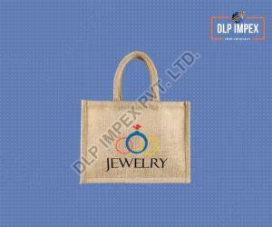 Dlp Impex Printed Brown Jute Jewelry Bag, Feature : Fine Finish