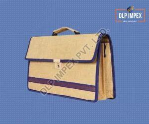 Dlp Impex Plain Rectangular Jute Office Bag, Feature : Fine Quality, Classy Design, Attractive Looks