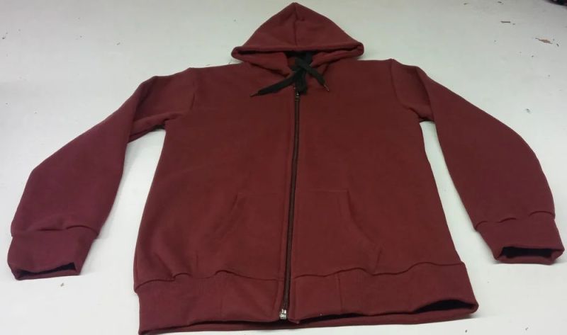 Maroon Full Sleeve Cotton Plain Boys Pullover Hoodies, Packaging Type : Poly Bag