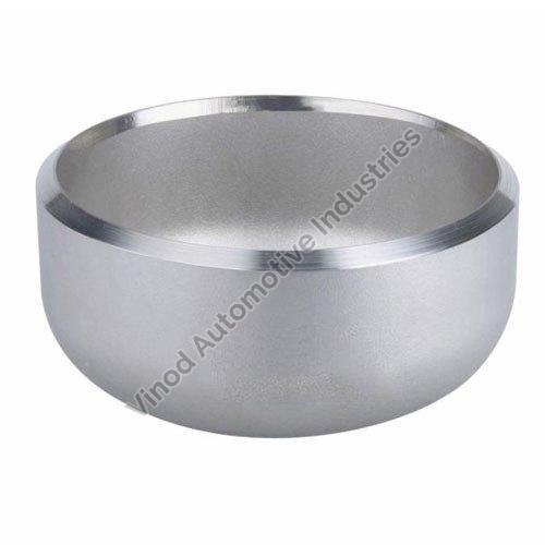 Silver Round Stainless Steel End Caps, For Pipe Fitting
