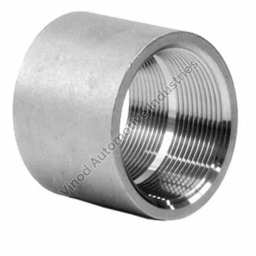 Silver Round Titanium Pipe Coupling