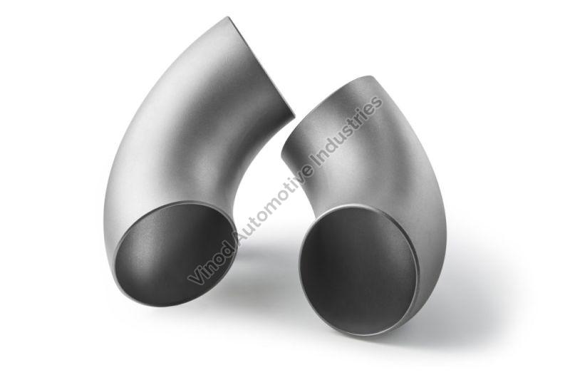 Silver Titanium Pipe Elbow, Size : Customised