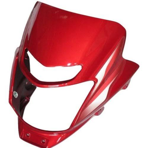 Bajaj Platina Red Headlight Visor, Size : Standard
