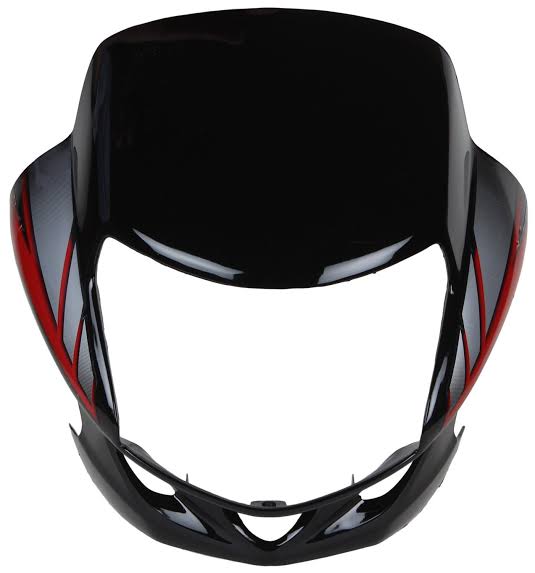 Suitable for bike hero hf dlx visor black (red)