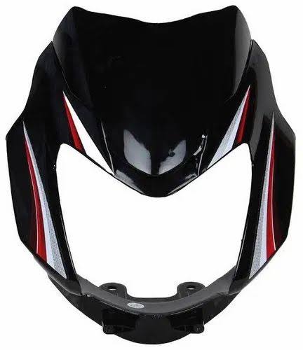 tvs star sport new model bike black red headlight visor