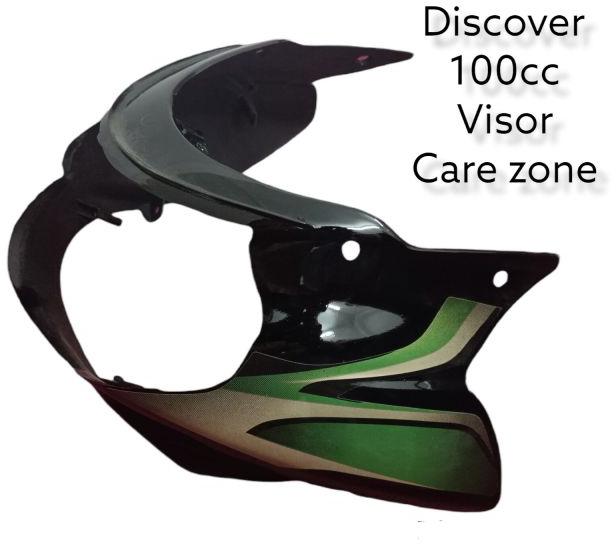 Black Discover 100cc Bike Head Light Visor, Size : Standard