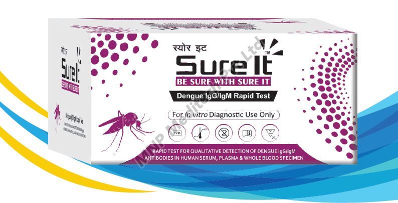 White Dengue IgG IgM Rapid Test Kit, for Clinical, Hospital, Feature : High Accuracy