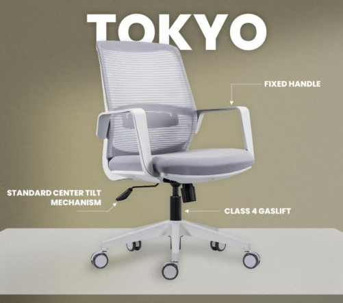 Kursii Metal Revolving Office Chair