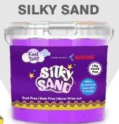 Multicolor Kores Silky Sand, For Making Moulds Playing, Form : Dust