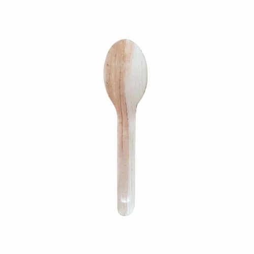 5 Inch Areca Leaf Spoon, for Having Food, Packaging Type : Plastic Packet