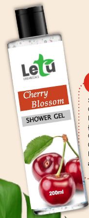 Letu Cherry Blossom Shower Gel, Packaging Type : Plastic Box