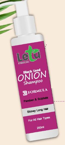 Letu Onion Hair Shampoo, Packaging Type : Plastic Bottle