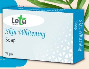 Bar 75gm Letu Skin Whitening Soap, for Bathing, Packaging Type : Paper Box