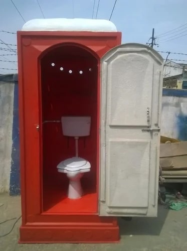 Rectangular Polished Biodegradable Toilet Cabin, Size : Customized