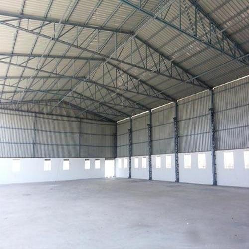 Grey Polished Metal Structural Shed, for Construction