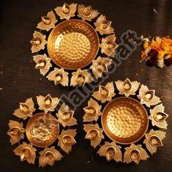 Lotus Diya Urli Set