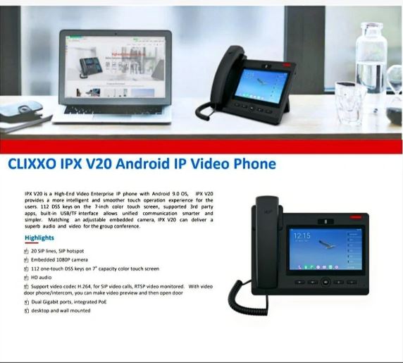 Clixxo Ip Video Phone