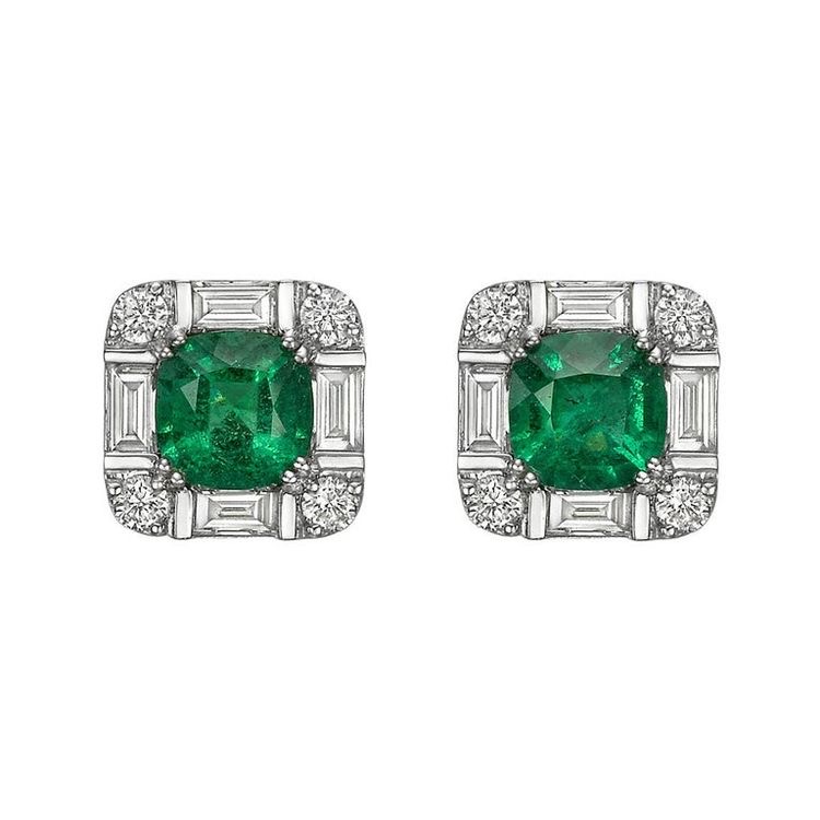 Polished Emerald Earring, Occasion : Party Wear