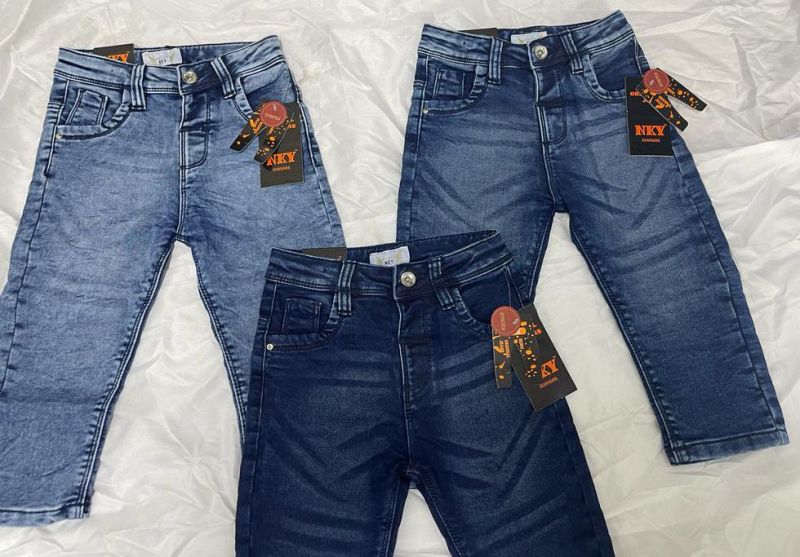 Kids Denim Jeans, Color : Blue