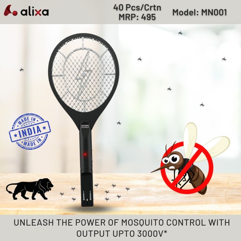 Mosquito killer racket, Feature : Eco-friendly, Effectively, Non Harmful, Smokeless