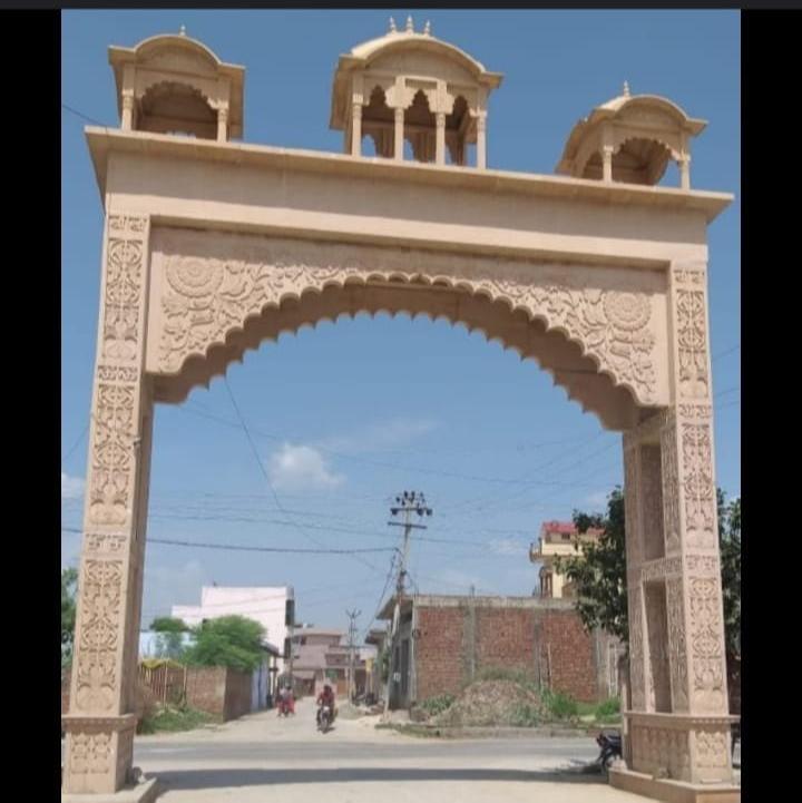 Sandstone Entry Gate for Temple