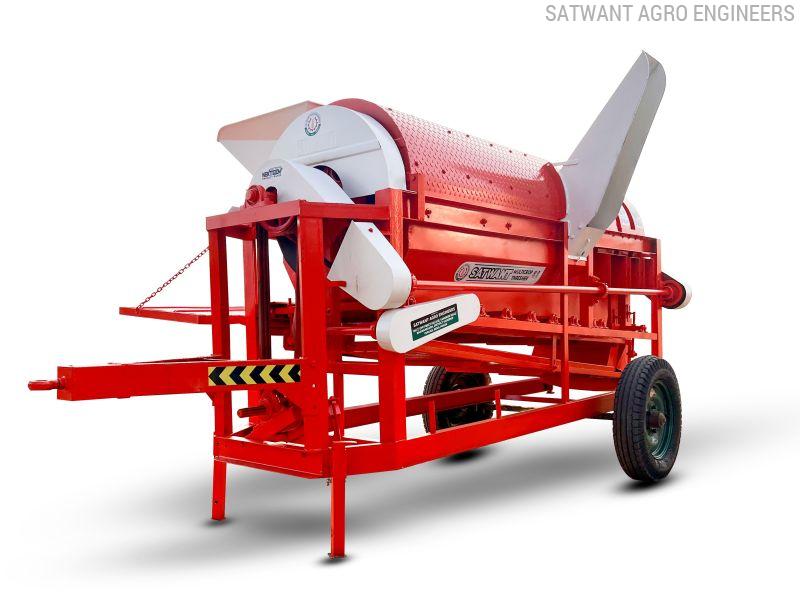 Red Satwant Automatic Multicrop Thresher, For Agriculture Use
