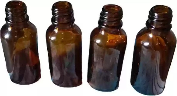 Amber Colour Transparent Homeopathic Glass Bottles