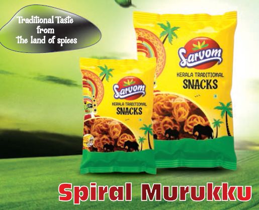 Crunchy Sarvom Spiral Murukku, Feature : Non Harmful, Ready To Eat, Tasty