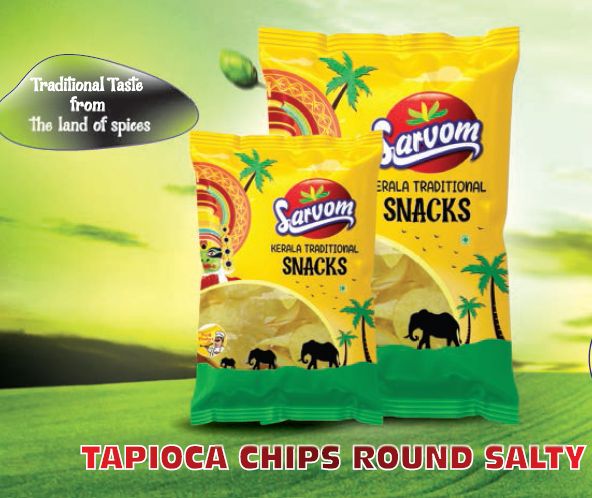 Sarvom Tapioca Round Salty Chips