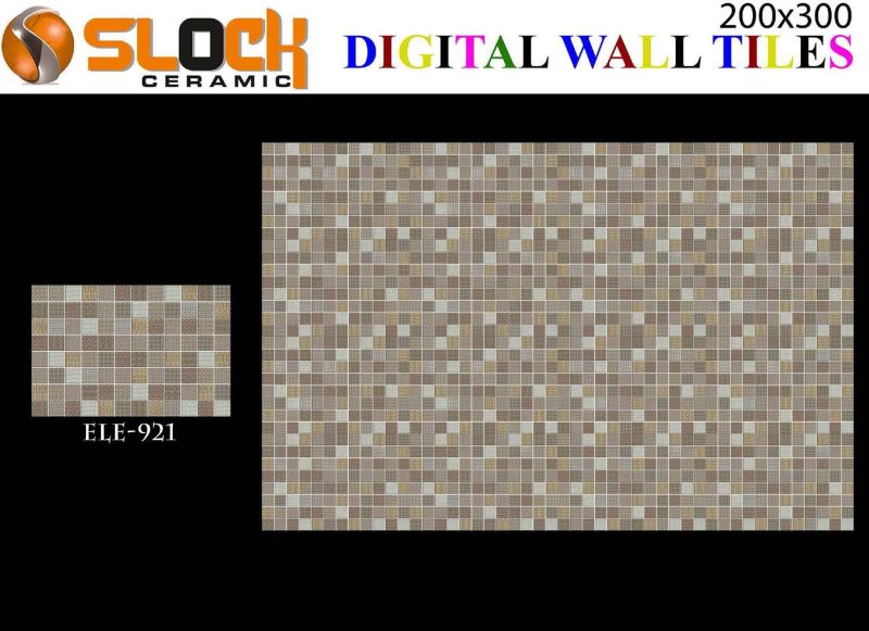 SLOCK Rectangle Ceramic Elevation Wall Tiles 921, for Exterior, Interior, Size : 200X300MM, 200x300mm