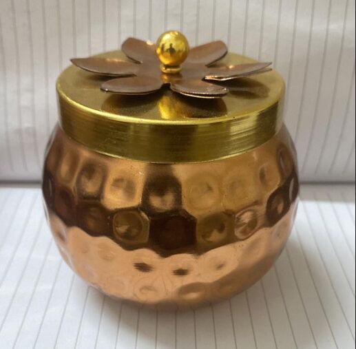 Borosil Coated Cooper Copper Jars, For Kitchen Use, Handle Material : Pvc