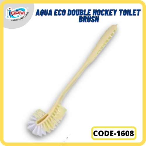 Aqua Eco Double Hockey Toilet Brush, Handle Material : Plastic