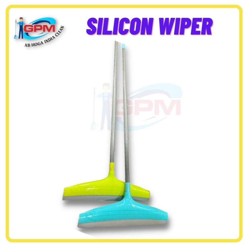 Blue GPM Plastic Silicon Wiper (16-inch), Handle Length : 15-20inch
