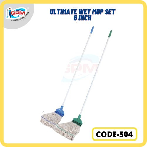 GPM Microfiber Ultimate Wet Mop Set, Handle Material : Plastic