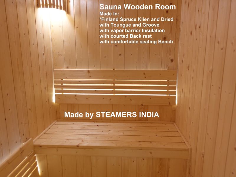 Polished Wooden Sauna Room, Feature : Attractive Design, Fine Finishing, High Quality, Stylish Look