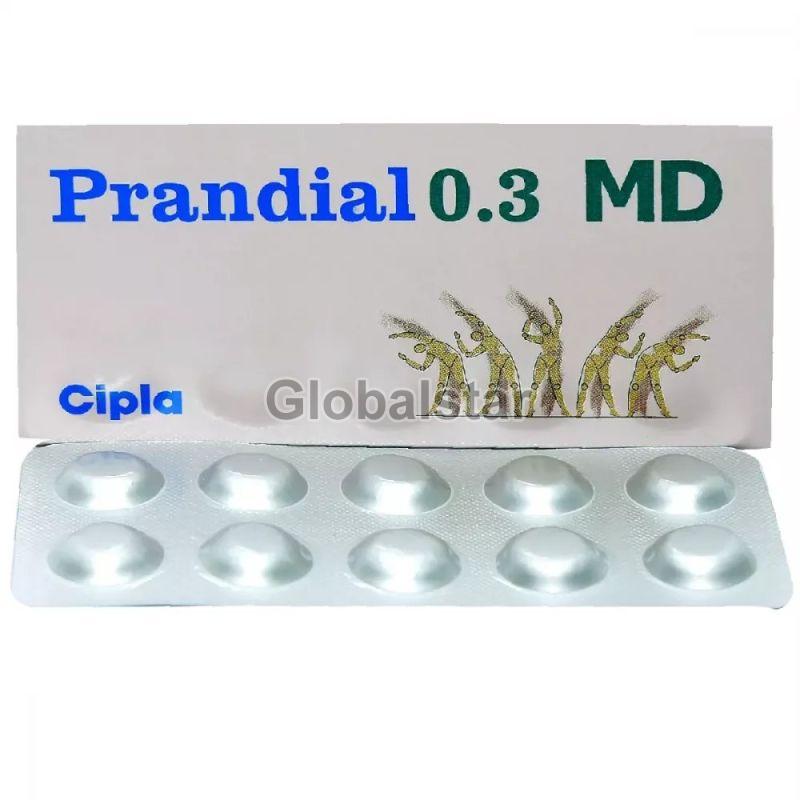 Prandial 0.3mg MD Tablets, Medicine Type : Allopathic