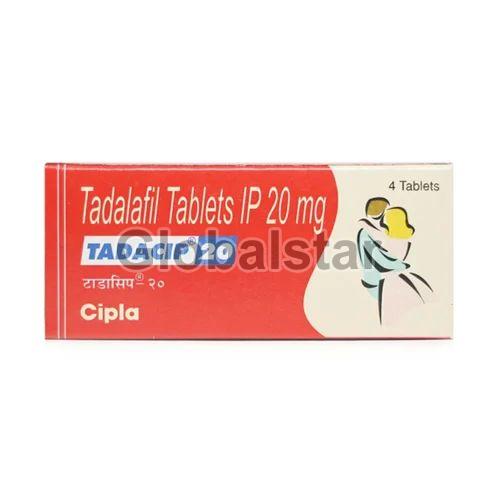 Tadacip 20mg Tablets, for Erectile Dysfunction, Medicine Type : Allopathic