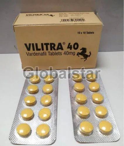 Vilitra 40mg Tablets, Medicine Type : Allopathic