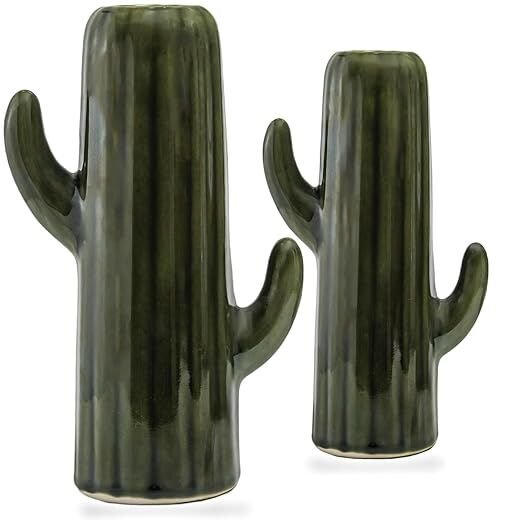 Polished Cactus Shaped Ceramic Vase, Packaging Type : Carton Box