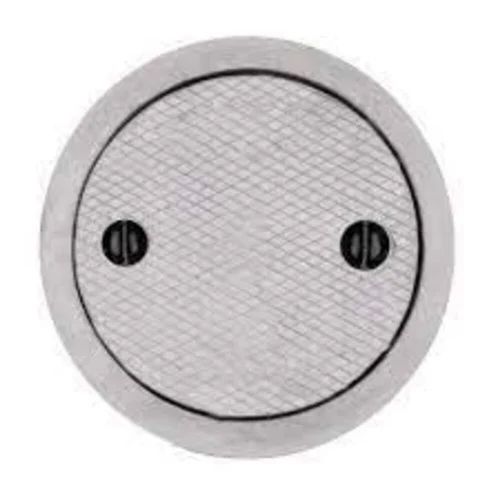 Grey FRP Manhole Cover, for Construction, Shape : Round