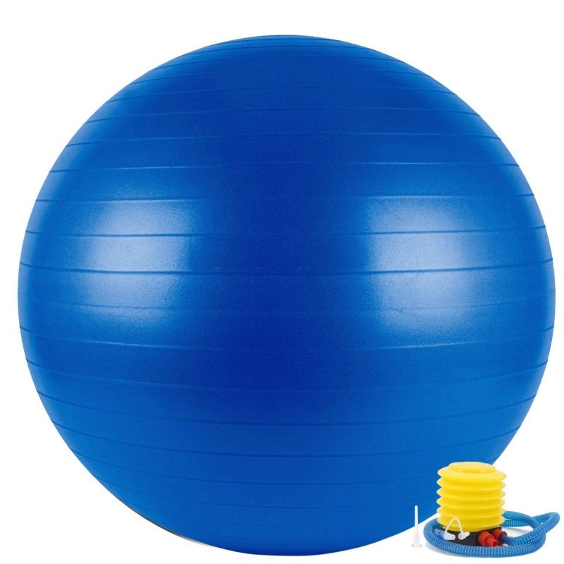 Blue Round Rubber PVC Gym Ball, for Exercise Use, Feature : Quality Assured, Light Weight