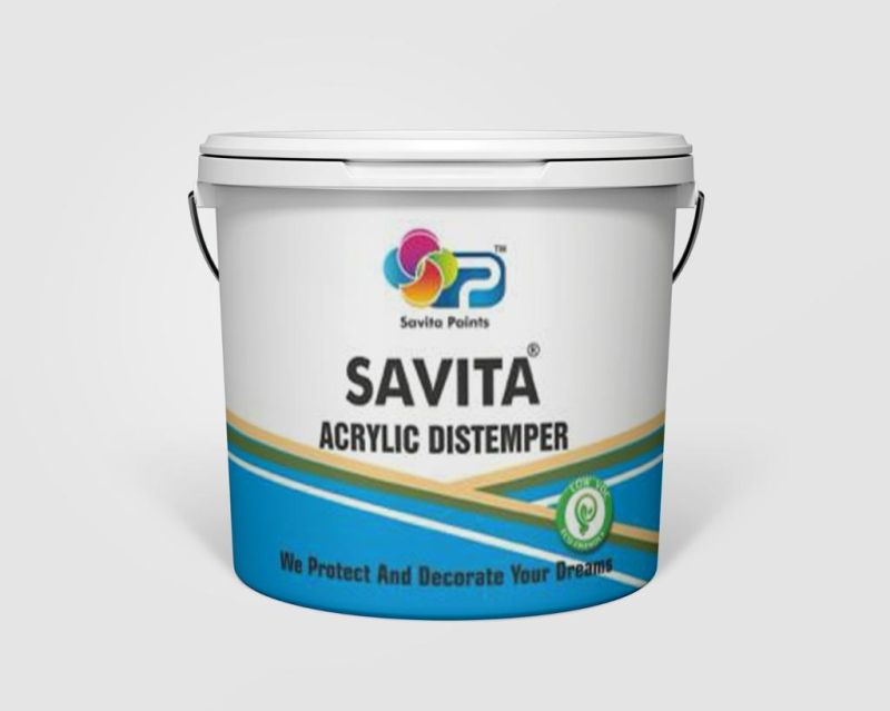 Savita Acrylic Distemper Paint, Packaging Type : Plastic Bucket