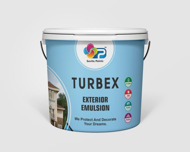Turbex Exterior Emulsion Paint, Packaging Type : Plastic Bucket