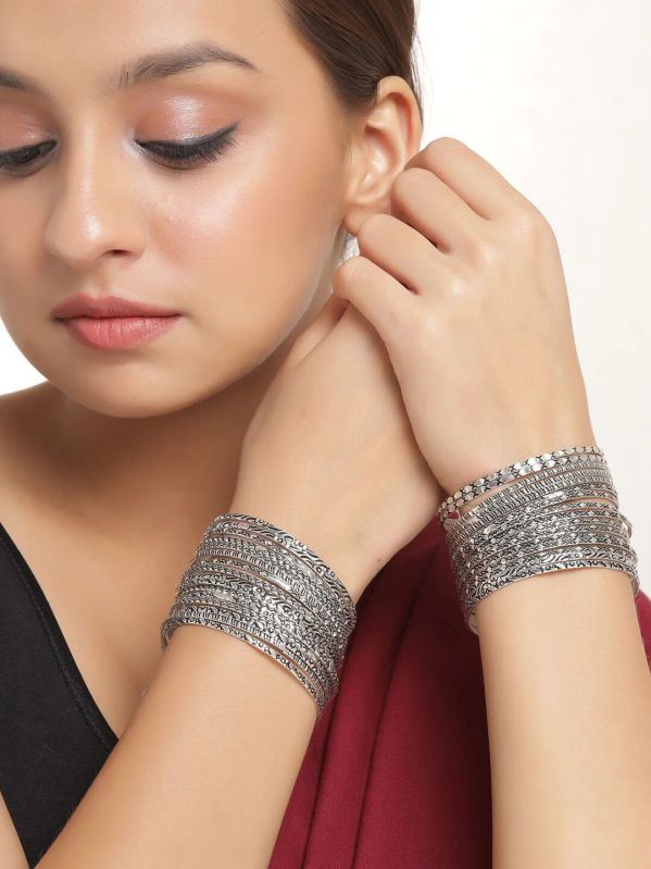 Silver Plated Brass Bangles