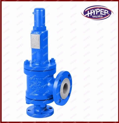 Blue FEP Lined Safety Relief Valve, Packaging Type : Paper Box
