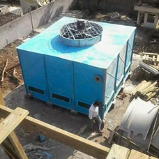 Electric 300-400kg frp cooling tower, for Air Compressors, D.G. Sets, Plastic Molding Machines, Capacity : 1000-1500L