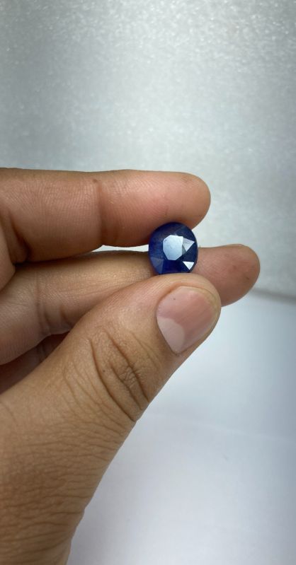 Polished natural blue sapphire gemstones, for Jewellery, Feature : Aptivating Look, Attractive Look