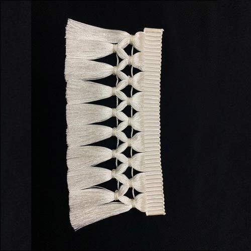 White Plain Crochet Lace, for Garments, Decoration etc.