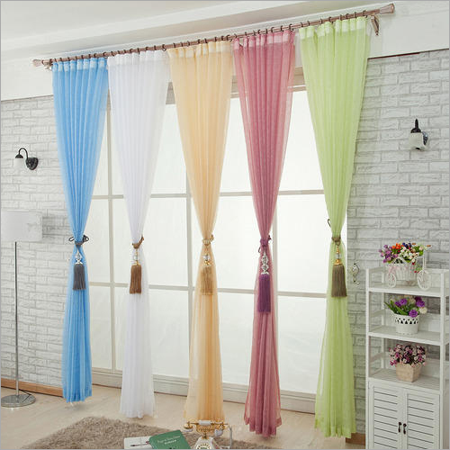 Multicoloured Plain Yarn Curtain, for Doors, Home, Restaurant, Hotel, etc., Width : 4 feet