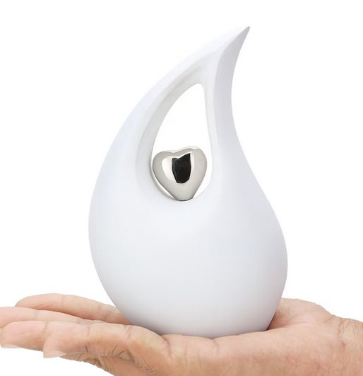 Matte Tear Drop Cremation Urn, Style : Modern
